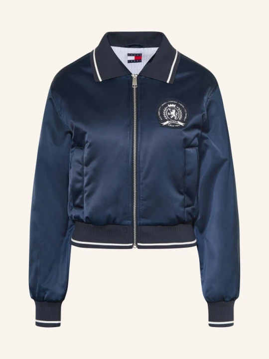 Zdjęcie produktu Tommy Jeans Kurtka College'owa Z Satyny blau GRANATOWY