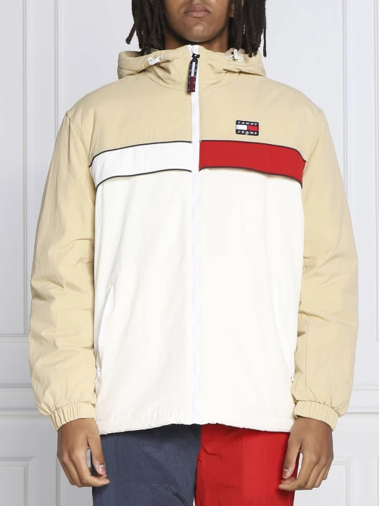 Zdjęcie produktu Tommy Jeans Kurtka color block CHICAGO | Regular Fit ecru