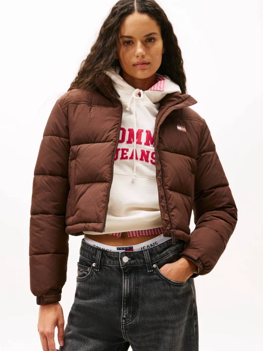 Zdjęcie produktu Tommy Jeans Kurtka | Cropped Fit brązowy
