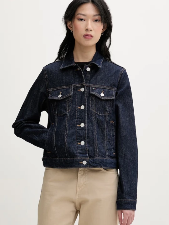 Zdjęcie produktu Tommy Jeans kurtka damska jeansowa granatowy
