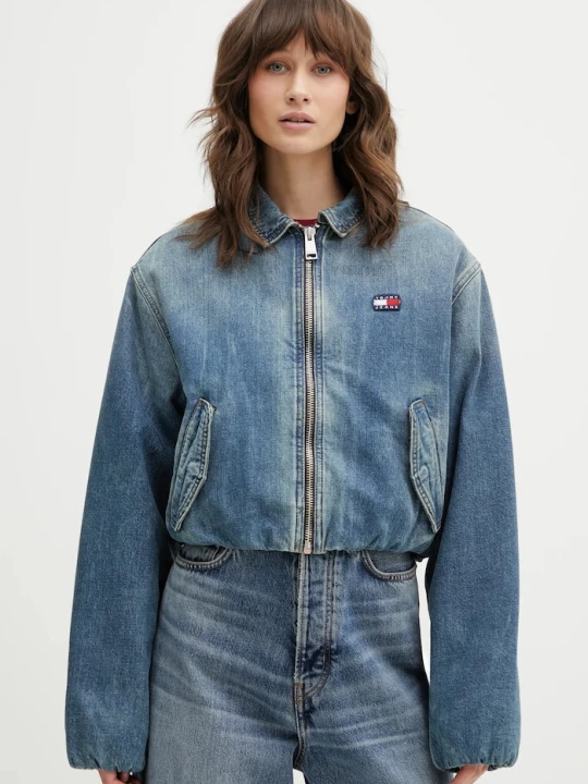 Zdjęcie produktu Tommy Jeans kurtka jeansowa bawełniana niebieski