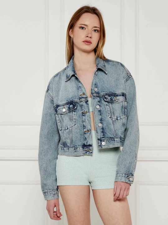 Zdjęcie produktu Tommy Jeans Kurtka jeansowa BI6012 | Oversize fit