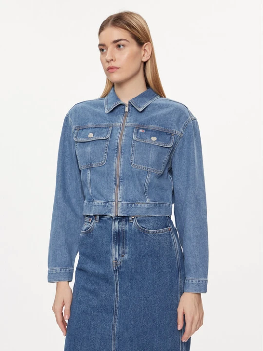 Zdjęcie produktu Tommy Jeans Kurtka jeansowa Claire DW0DW17656 Niebieski Regular Fit