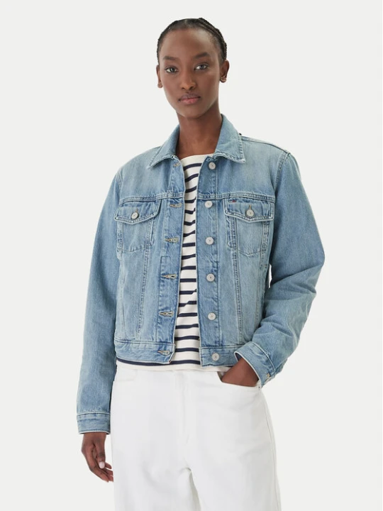 Zdjęcie produktu Tommy Jeans Kurtka jeansowa Classic DW0DW22720 Niebieski Regular Fit