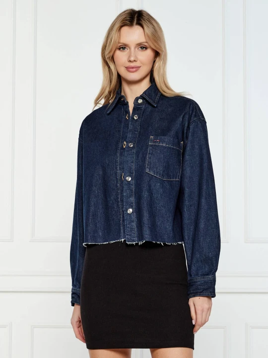 Zdjęcie produktu Tommy Jeans Kurtka jeansowa | Cropped Fit granatowy