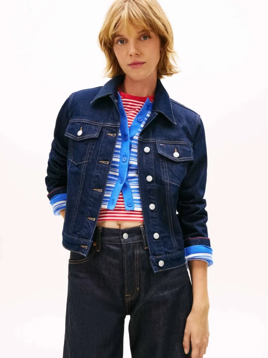 Zdjęcie produktu Tommy Jeans Kurtka jeansowa DI4156 | Regular Fit granatowy
