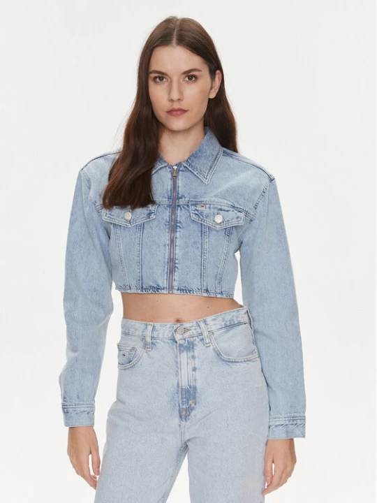 Zdjęcie produktu Tommy Jeans Kurtka jeansowa DW0DW17450 Niebieski Slim Fit