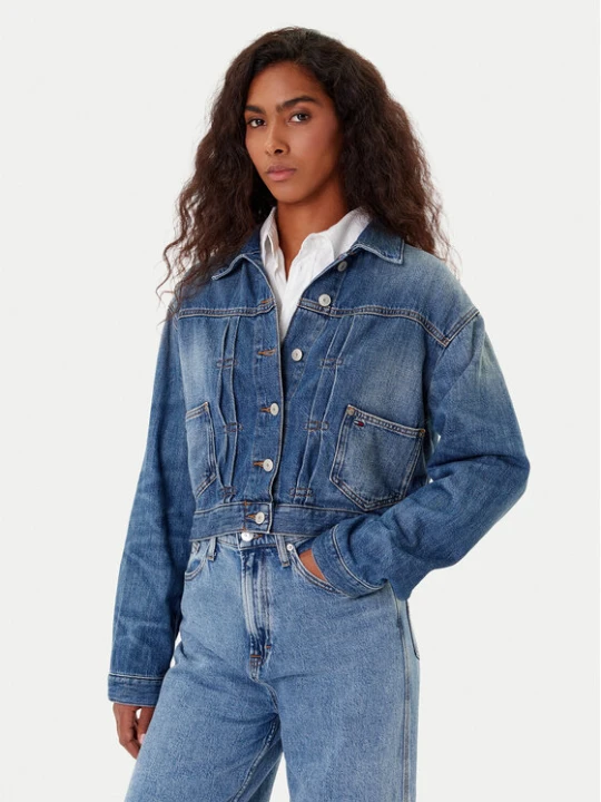 Zdjęcie produktu Tommy Jeans Kurtka jeansowa DW0DW21061 Granatowy Regular Fit