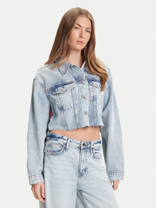 Zdjęcie produktu Tommy Jeans Kurtka jeansowa DW0DW21063 Niebieski Relaxed Fit