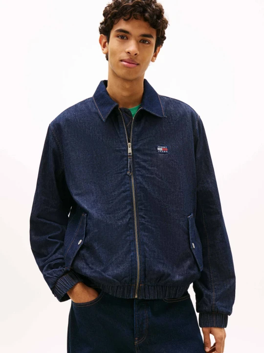 Zdjęcie produktu Tommy Jeans Kurtka jeansowa HARRINGTON | Regular Fit granatowy