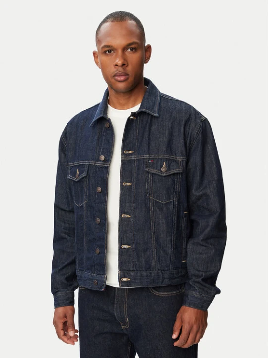 Zdjęcie produktu Tommy Jeans Kurtka jeansowa Jaimie DM0DM23328 Granatowy Regular Fit