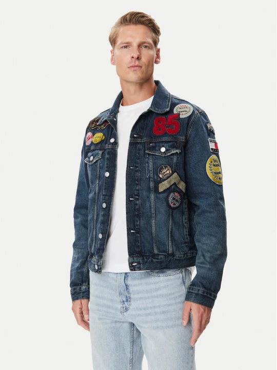 Zdjęcie produktu Tommy Jeans Kurtka jeansowa Ryan DM0DM23488 Granatowy Regular Fit