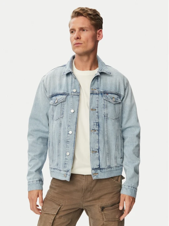 Zdjęcie produktu Tommy Jeans Kurtka jeansowa Ryan Jacket Rwb Cj6013 DM0DM23657 Niebieski jasny Regular Fit