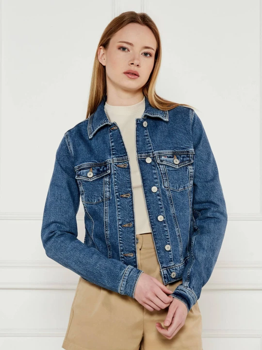 Zdjęcie produktu Tommy Jeans Kurtka jeansowa VIVIANNE BI8130 | Slim Fit niebieski