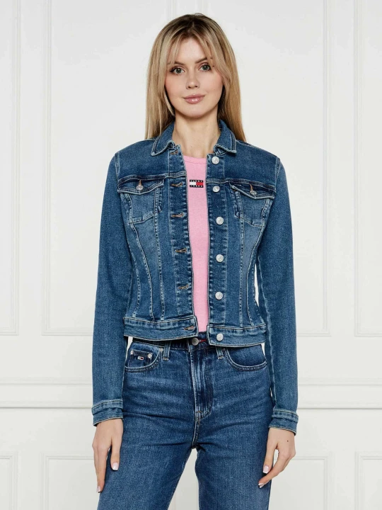 Zdjęcie produktu Tommy Jeans Kurtka jeansowa Vivianne | Regular Fit niebieski