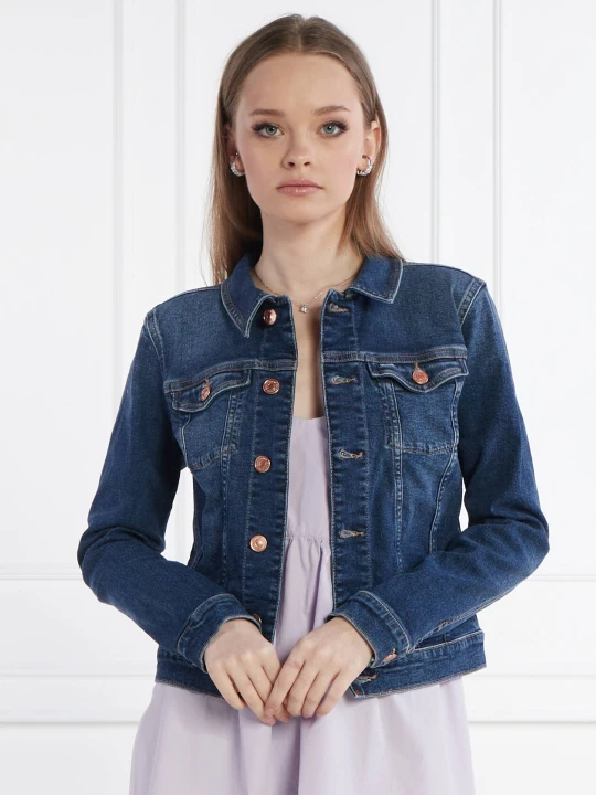 Zdjęcie produktu Tommy Jeans Kurtka jeansowa Vivianne | Slim Fit granatowy