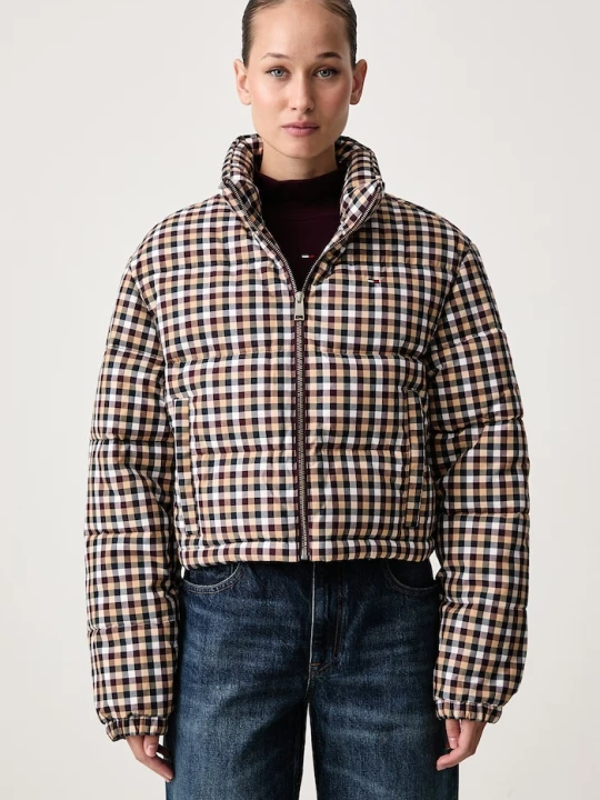 Zdjęcie produktu Tommy Jeans kurtka pikowana damska brązowy