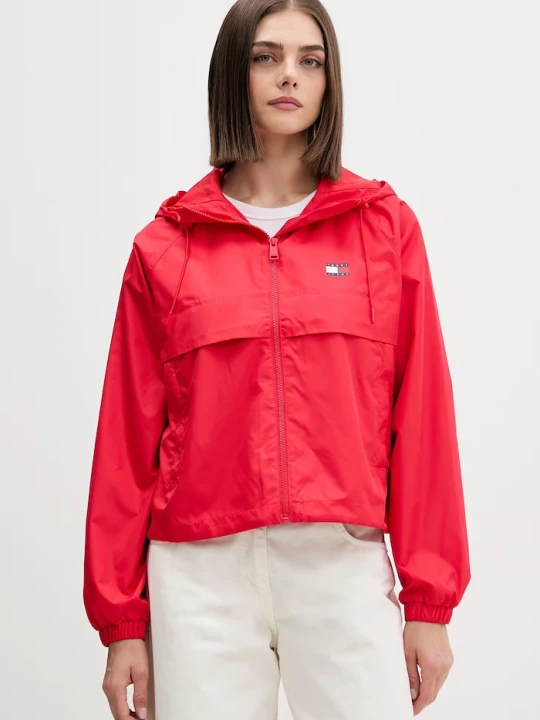 Zdjęcie produktu Tommy Jeans kurtka przejściowa damska czerwony