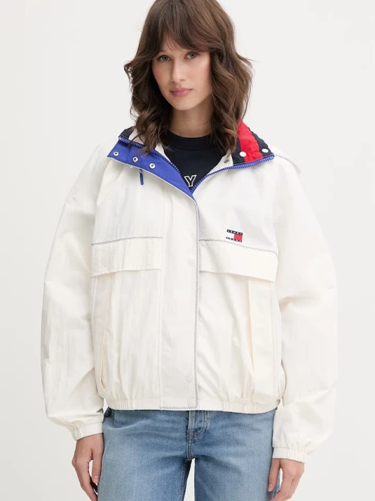 Zdjęcie produktu Tommy Jeans kurtka przejściowa damska beżowy