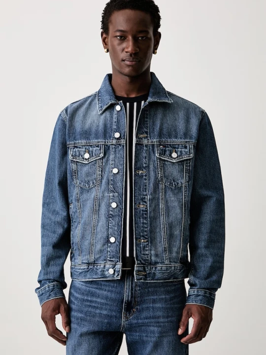 Zdjęcie produktu Tommy Jeans kurtka przejściowa męska jeansowa niebieski