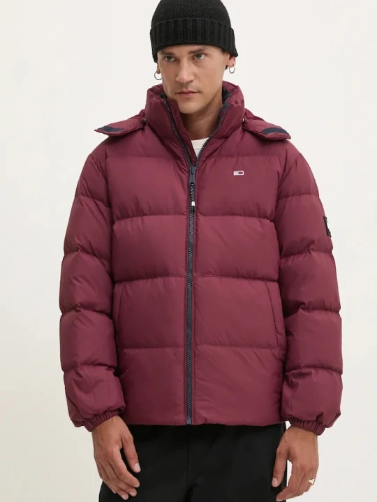 Zdjęcie produktu Tommy Jeans kurtka puchowa męska bordowy