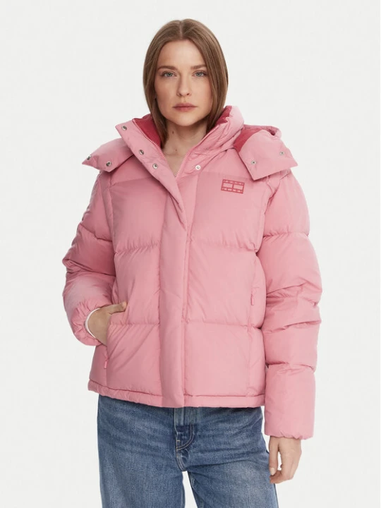 Zdjęcie produktu Tommy Jeans Kurtka puchowa Alaska DW0DW21623 Różowy Relaxed Fit