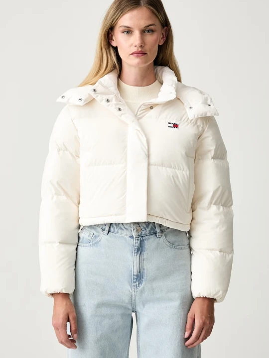 Zdjęcie produktu Tommy Jeans kurtka puchowa damska beżowy