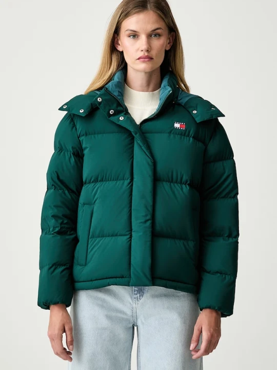 Zdjęcie produktu Tommy Jeans kurtka puchowa damska zielony