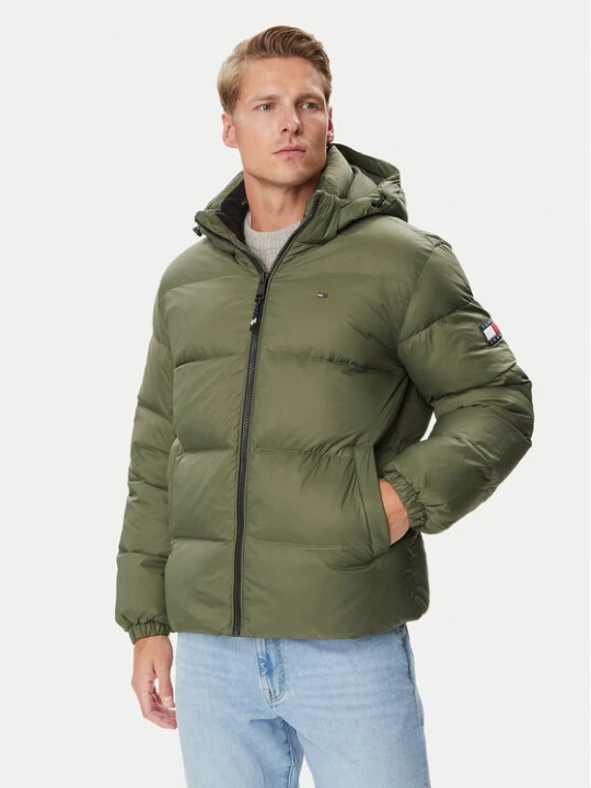 Zdjęcie produktu Tommy Jeans Kurtka puchowa Essential DM0DM19786 Khaki Regular Fit