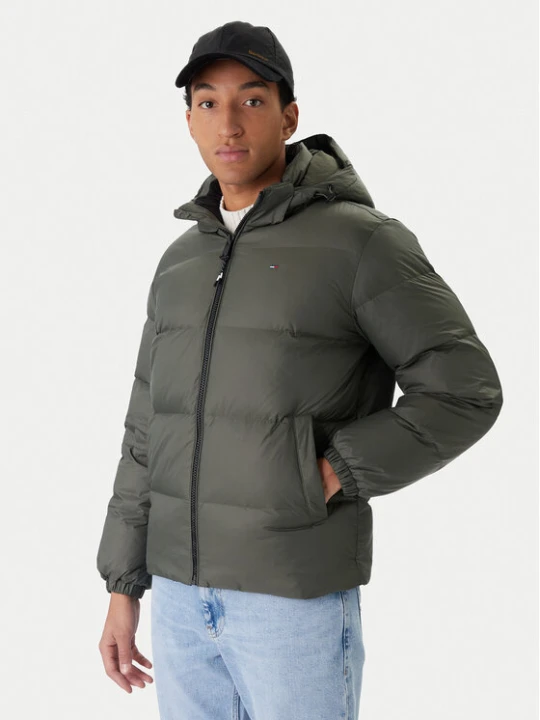 Zdjęcie produktu Tommy Jeans Kurtka puchowa Essential DM0DM19786 Zielony Regular Fit