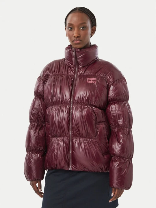 Zdjęcie produktu Tommy Jeans Kurtka puchowa Shiny DW0DW23423 Fioletowy Regular Fit