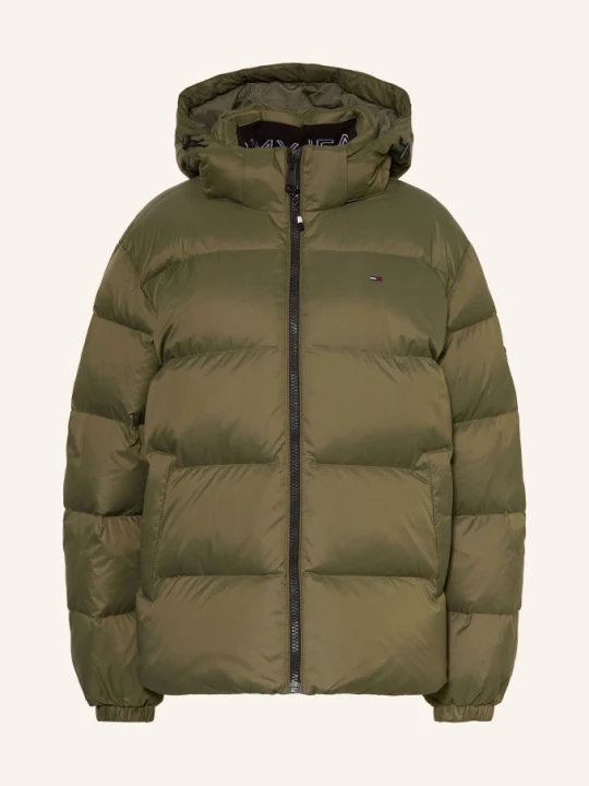 Zdjęcie produktu Tommy Jeans Kurtka Puchowa Z Odpinanym Kapturem gruen OLIWKOWY