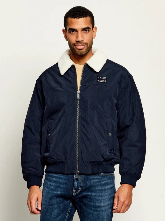 Zdjęcie produktu Tommy Jeans Kurtka | Relaxed fit | shearling granatowy