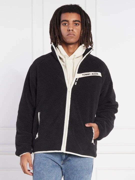 Zdjęcie produktu Tommy Jeans Kurtka RINDING SHERPA | Relaxed fit czarny