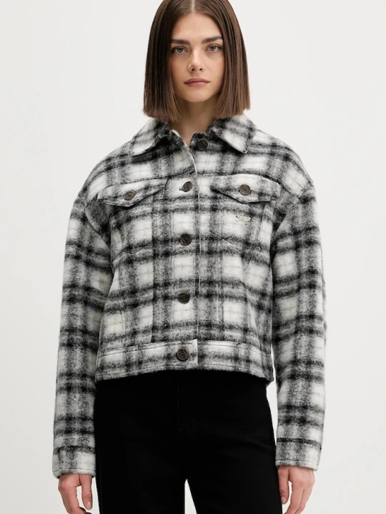 Zdjęcie produktu Tommy Jeans kurtka z dodatkiem wełny czarny
