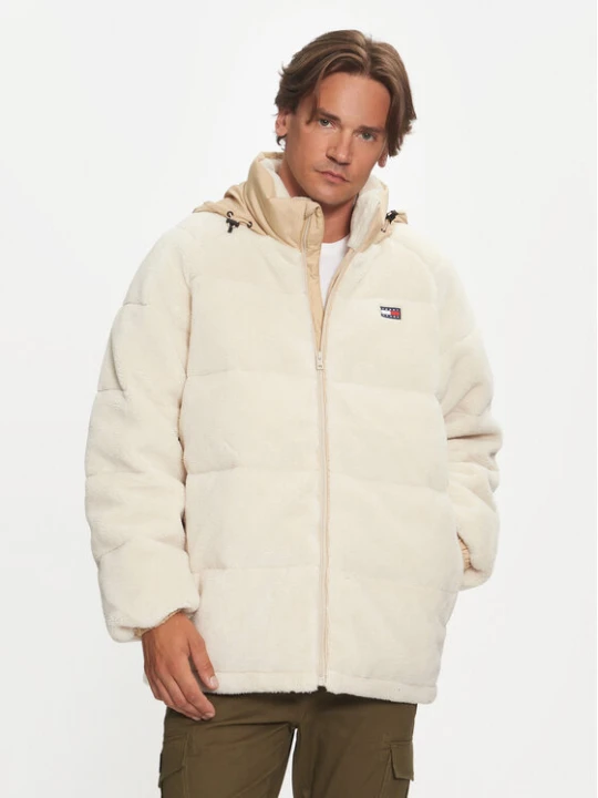 Zdjęcie produktu Tommy Jeans Kurtka zimowa DM0DM19638 Beżowy Regular Fit