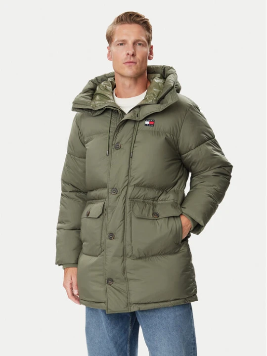 Zdjęcie produktu Tommy Jeans Kurtka zimowa DM0DM23730 Zielony Relaxed Fit