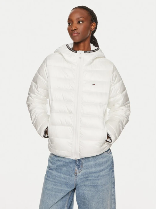 Zdjęcie produktu Tommy Jeans Kurtka zimowa Tape DW0DW18308 Biały Regular Fit