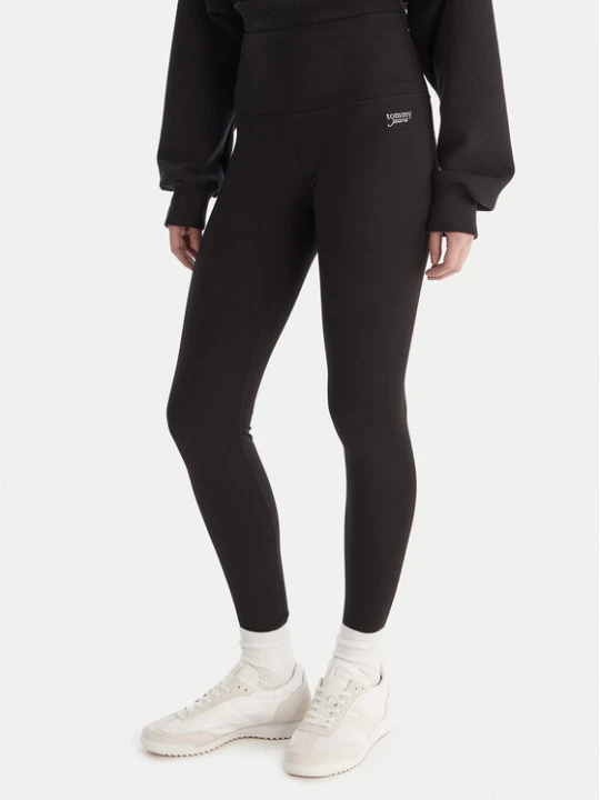 Zdjęcie produktu Tommy Jeans Legginsy Silver Script DW0DW21830 Czarny Slim Fit