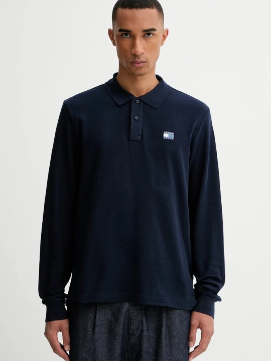 Zdjęcie produktu Tommy Jeans longsleeve bawełniany granatowy