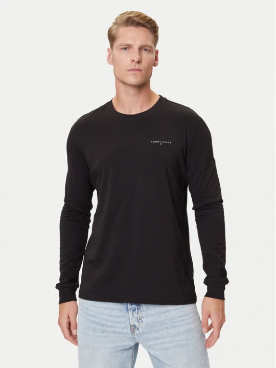 Zdjęcie produktu Tommy Jeans Longsleeve Chest Linear DM0DM21594 Czarny Regular Fit