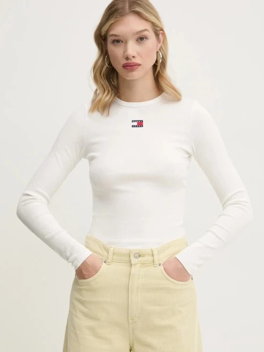 Zdjęcie produktu Tommy Jeans longsleeve beżowy