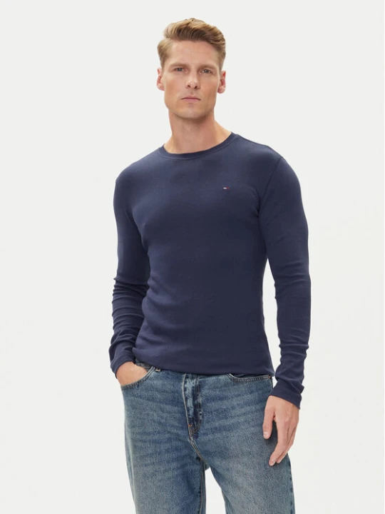 Zdjęcie produktu Tommy Jeans Longsleeve DM0DM04409 Granatowy Slim Fit