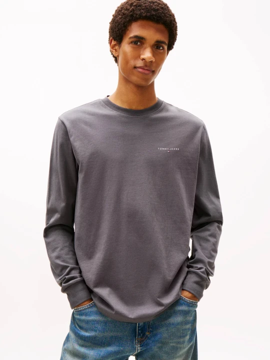 Zdjęcie produktu Tommy Jeans Longsleeve | Slim Fit grafitowy