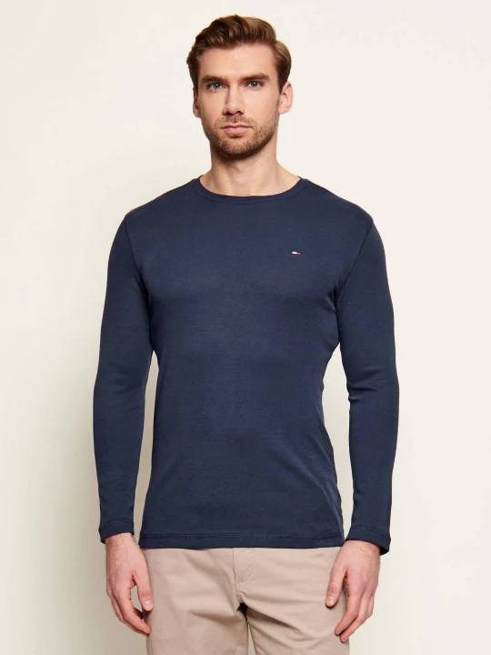 Zdjęcie produktu Tommy Jeans Longsleeve TJM ORIGINAL RIB LON | Slim Fit granatowy