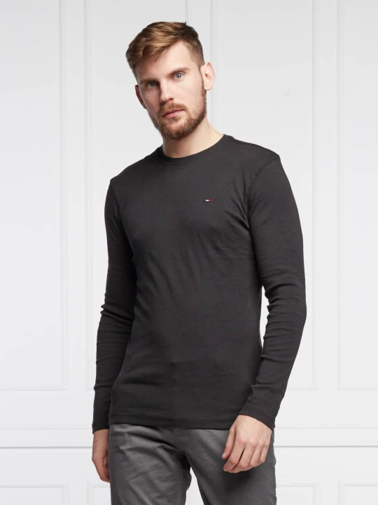 Zdjęcie produktu Tommy Jeans Longsleeve TJM ORIGINAL RIB LON | Slim Fit czarny