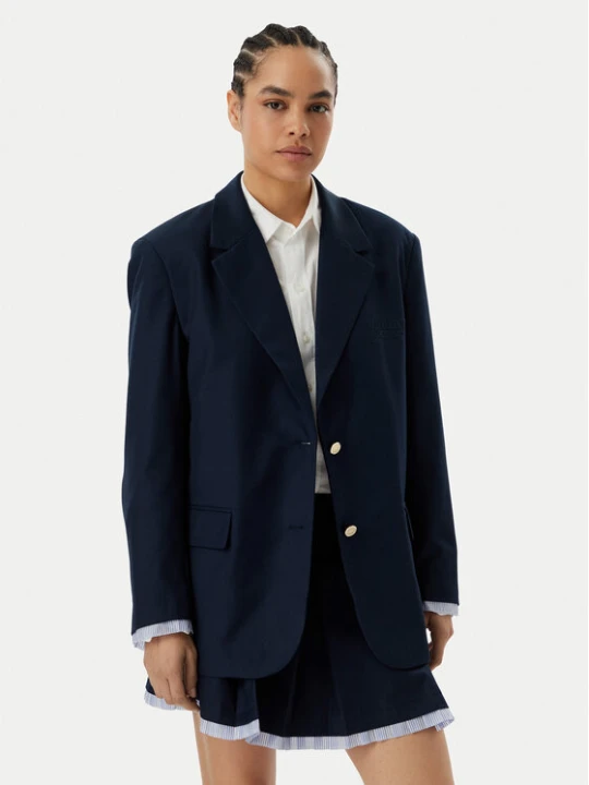 Zdjęcie produktu Tommy Jeans Marynarka DW0DW22601 Granatowy Boyfriend Fit