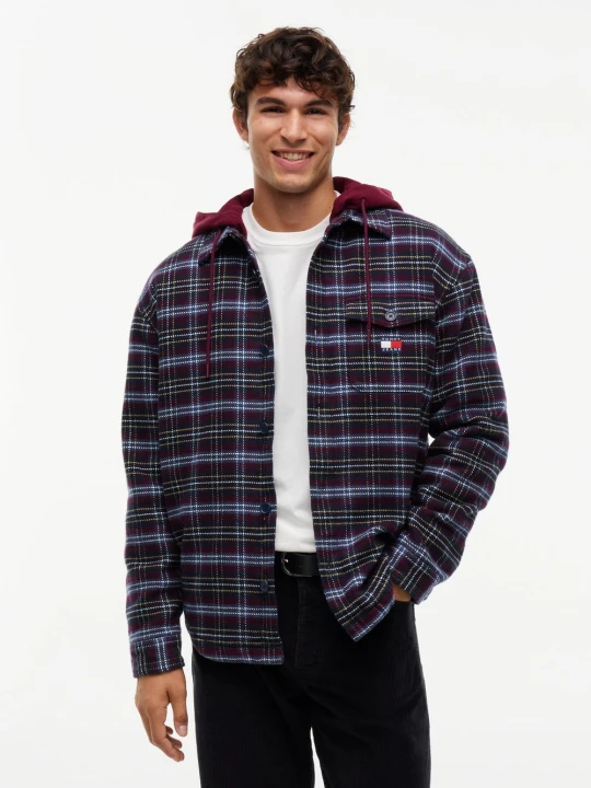 Zdjęcie produktu Tommy Jeans marynarka w stylu koszuli Mężczyźni Bawełna (100%) wielokolorowy