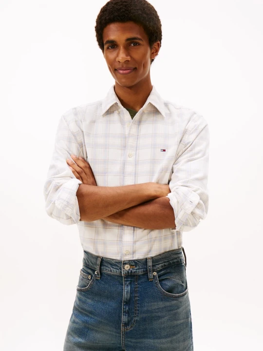 Zdjęcie produktu Tommy Jeans koszula casual Mężczyźni Regular Fit Bawełna niebieski