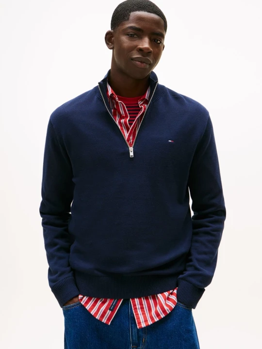 Zdjęcie produktu Tommy Jeans sweter z dzianiny Mężczyźni Bawełna niebieski